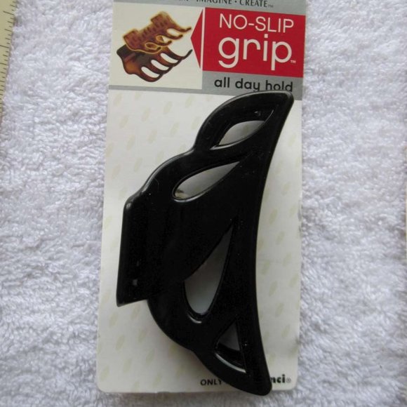 1 Scunci No Slip Grip Hold Sculpted Curved Plastic Open Holes Jaw Claw Hair Clip - Picture 1 of 12